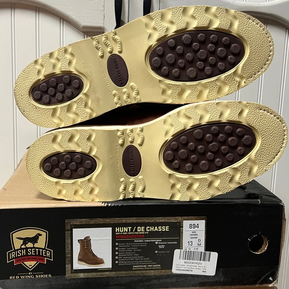 Red Wing Irish Setter 894 Wingshooter Moc Toe Boots 13D NWT New